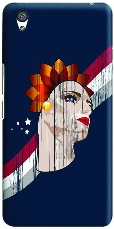 Stylizedd OnePlus X Slim Snap Case Cover Matte Finish - Lady Liberty (Blue)