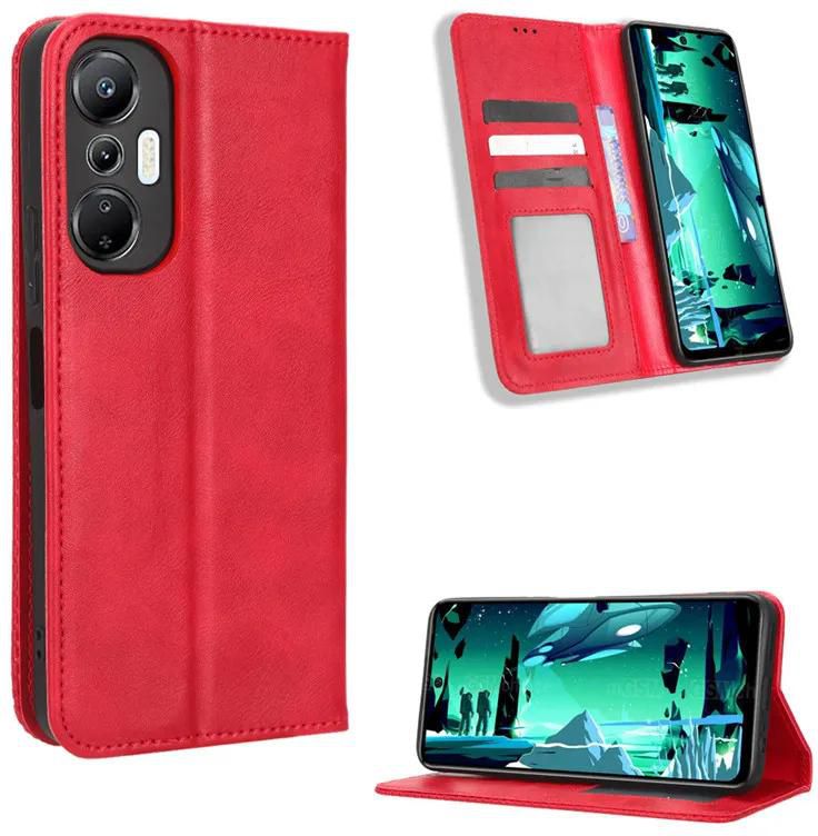 Wallet Flip Cover for Infinix Hot 20S Leather PU Phone Case Shockproof Durable Retro Case
