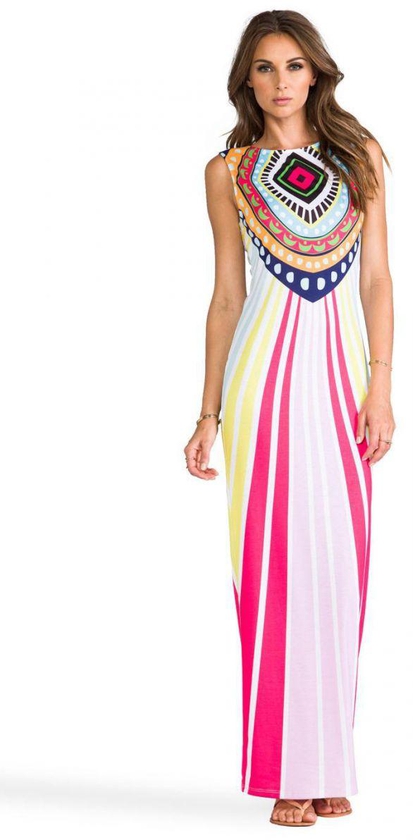 Multi Color Polyester Casual Dress For Women