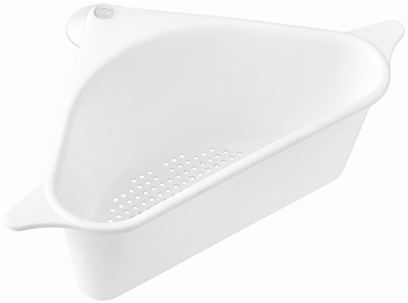 Quick Triangle Sink Strainer With Suction White