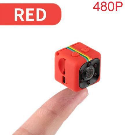 Mini Camera SQ11 480P / 1080P Sport DV Mini Infrared Night Vision Monitor Concealed Mini Camcorder HD DV Video Recorder TF Card JUN(480P Red)
