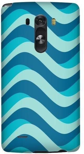Stylizedd LG G3 Premium Slim Snap case cover Gloss Finish - Curvy Blue