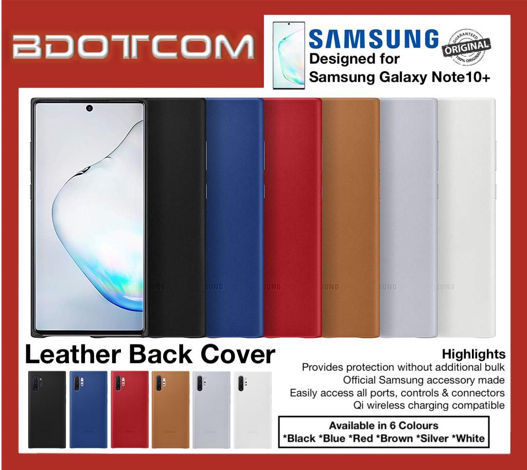 Bdotcom Samsung Leather Back Cover for Samsung Galaxy Note10+ (6 Colors)