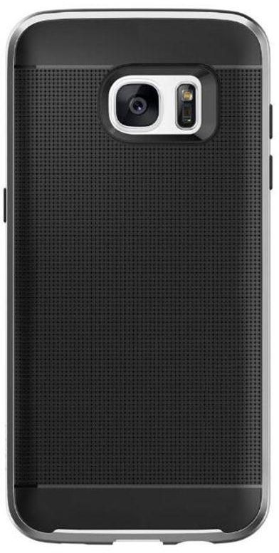 Carbon Fibre Back Cover For Galaxy A5 (2016) A510 5.2" - Black With Silver Edges