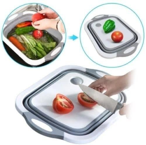 2 In 1 Collapsible Cutting Board & Washing Bowl