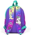 Coral High Kids Two Compartment Small Nest Backpack - Lavender Sea Green Unicorn Pattern Two