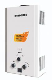 Nikai Digital Gas Water Heater, 10 Liter, White - NGWH10A - سخان مياه غاز - سخانات مياه