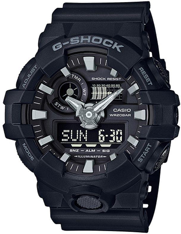 G-Shock Sport Watch Analog-Digital GA-700-1BDR For Men- Black