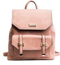 Shoulder Bag Female College Wind Bag Large Capacity Backpack - Pink