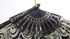 Black/Gold Silk Wedding Lace Style Flower Folding Fan Party Hand Fancy Dance Props Costume Dance Folding Hand Fan Decor