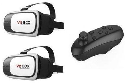 VR Box عدد 2 نظارة واقع افتراضي مع ريموت