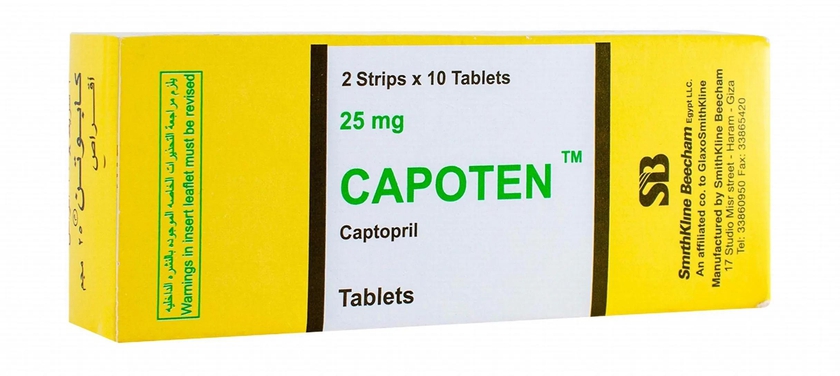 Capoten | High Blood Pressure 25mg | 20 Tabs