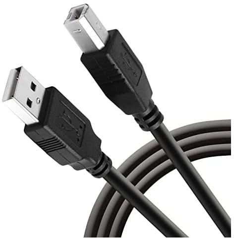 Zonic Z1063 USB 2.0 Printer Cable Male to Male for Scanner/Printer HP, Canon, Dell, Epson, Lexmark, Xerox, Samsung and More 3Meters - Black
