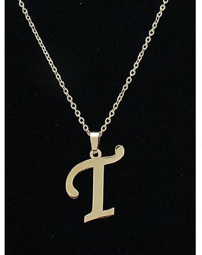 Letter T Pendant, Earrings And Necklace