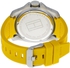 Tommy Hilfiger Yellow Rubber White dial Watch for Men's 1791115