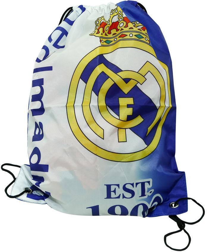 Real Madrid Football Club Drawstring Gym Bag Blue