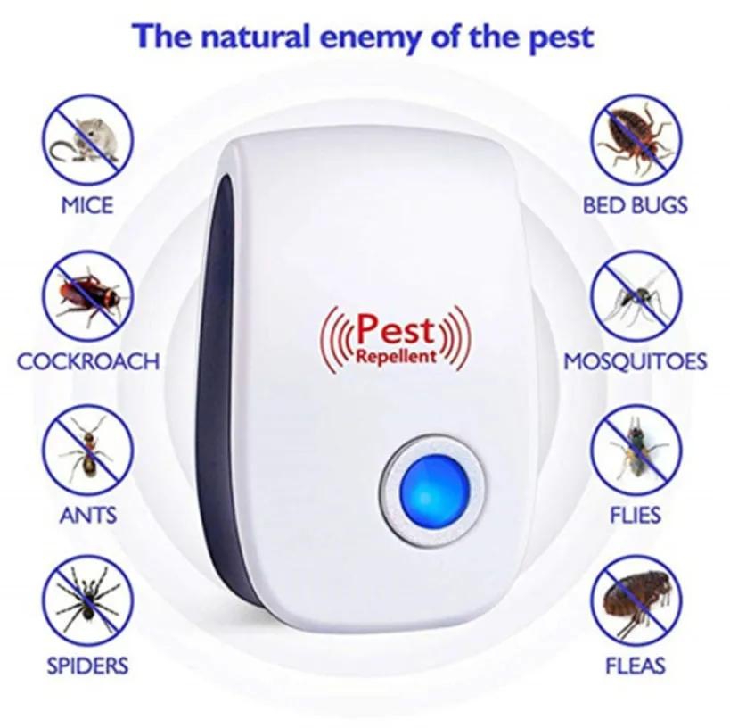 Ultrasonic Pest Repeller Reject Electronic Repellent Killer Household Anti Mosquito Insect Repelent Rejector