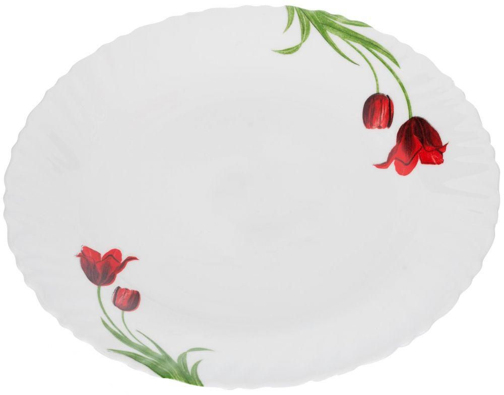Endura K0718 Arcopal Tulip Dinner Plate 25 cm, White