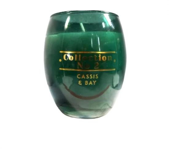 Candlelight Single Wick Cassis and Bay Candle-Green