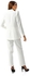 Mr Joe Simple Plain White Classic Long Long Sleeves Suit
