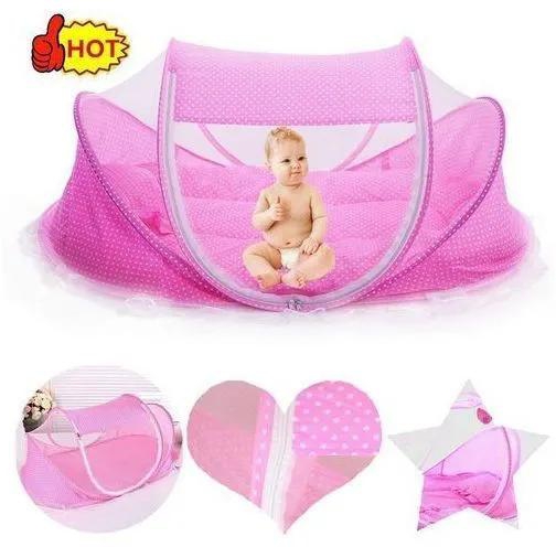 Happy Baby Portable Baby Cot Mosquito Net - Pink