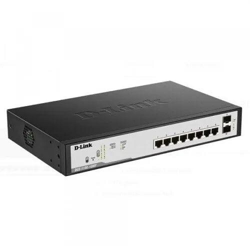 D-Link DGS-F1100-10PS 8 Port PoE Gigabit Smart Managed Switch + 2 SFP ports
