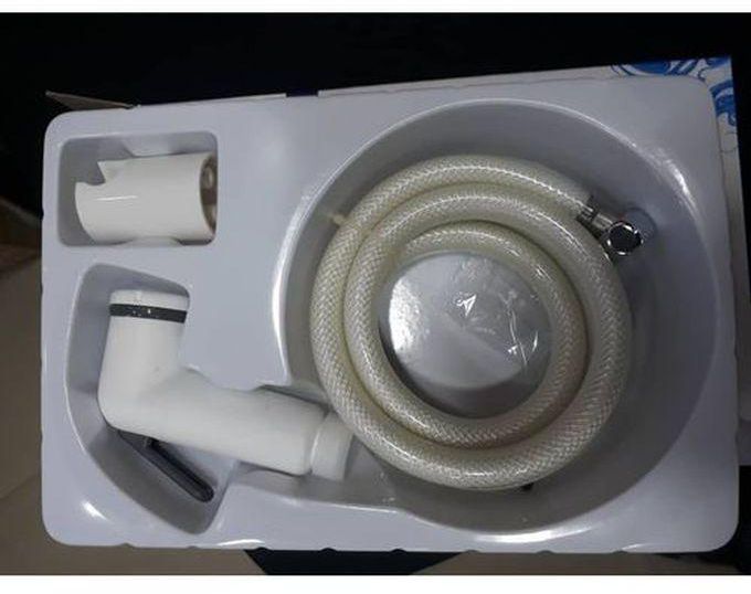 Milano Deluxe Portable ABS Plastic Hand Held Bathroom Shower Head Set Toilet Bidet Sprayer With Hose & Holder