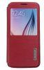 Promate Tama-S6 for Samsung Galaxy S6 Elegant Style Flip Cover with Touch Screen Cut Window - Red