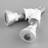 E27 To 2 E27 LED Halogen Y Shape Light Lamp Bulb Converter - White