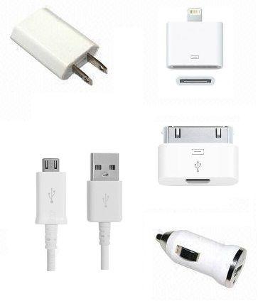 Smart cell phone accessories travel charger kit