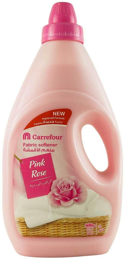 Carrefour fabric softener pink rose 3 L