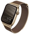 Uniq Dante Mesh Steel Strap for Apple Watch 45/44/42 mm - Caramel Gold