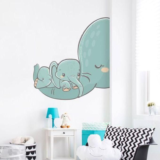 Wall Sticker Elephant And Her Baby