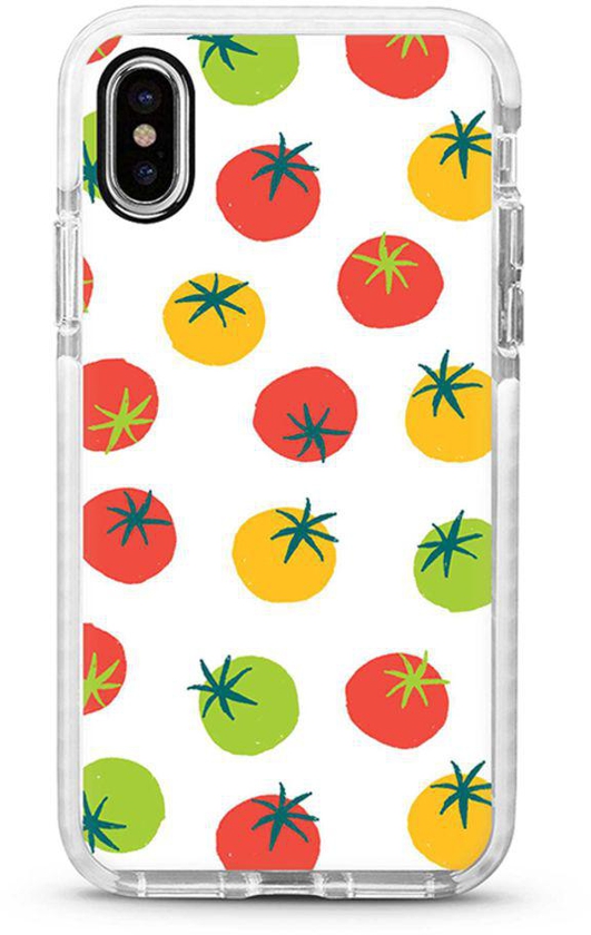 Protective Case Cover For Apple iPhone XS Max Different Tomatoes Full Print