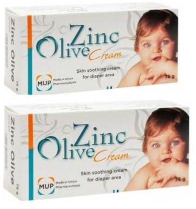 Zinc Olive Baby Skin Care & Diaper Cream 75g Offer (Pack of 2)