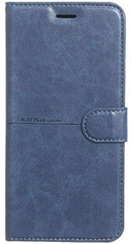 KAIYUE Flip Leather Case Cover For Oppo A12 - Blue