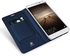 Huawei Mate 9 Case Cover , Skin Series Ultra Slim , Layered Dandy , PU Leather Flip Case , Blue