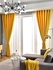 Mastered Yellow Curtains Thick Textured Linen Panels Drapes Curtains