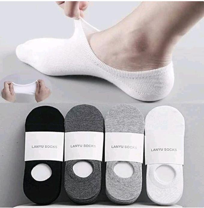 Fashion 6 Pairs Invisible No Show Non-slip Liner Socks