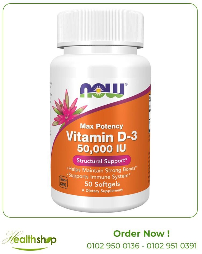 Vitamin D3 50,000 IU -50 Softgels