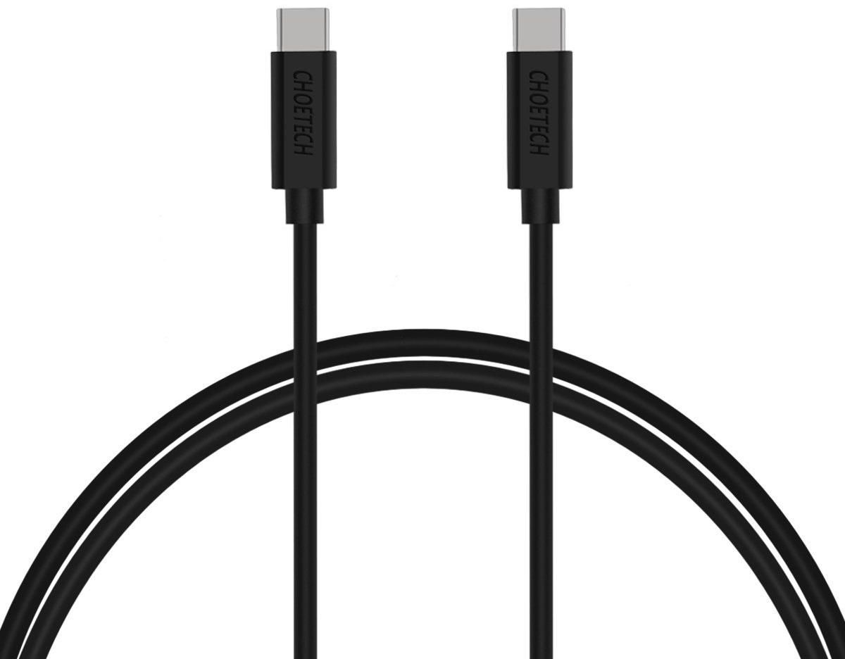 Choetech Type C to Type C Data &amp; Fast Charge Cable for Samsung Huawei 3A (Black)