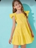 Girl's Dress Material Cotton-yellow