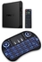 Generic T95X Mini TV Box + Android Keyboard with Mouse - Black
