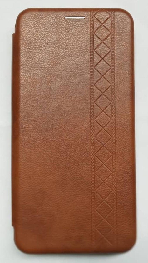 Vivo Y16 / Y02s 4g Quality Genuine Leather Flip Case - Brown