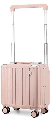 Somago Carry-On Luggage 18-Inch Hardside Spinner Lightweight Suitcase with TSA Lock, Pink, carry-on 18-inch, Hardside Luggage With Spinner Wheels