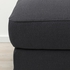 GRÖNLID Footstool with storage - Sporda dark grey