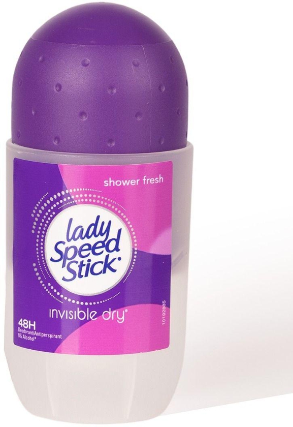 Lady Speed Stick, Deodorant, Roll-On, Invisible Dry, Shower Fresh - 50 Ml