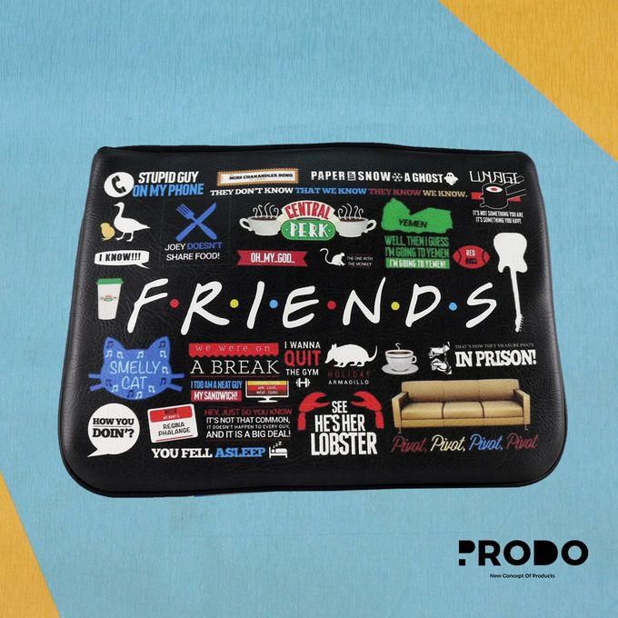 PRODO Leather Sleeve For 15.6-inch Laptop - Friends Design