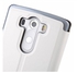 Primary Color Leather Protective Case w/ Stand for LG G3 - white