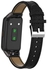 High Quality Leather Honor Band 5 / Band 4 Smartwatch Strap - Black